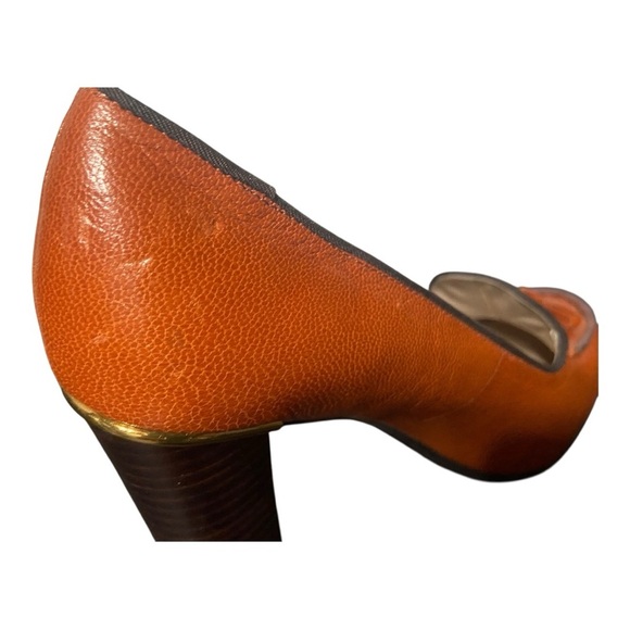 Franco Sarto Women's Tassel Orange Loafers - Picture 8 of 10